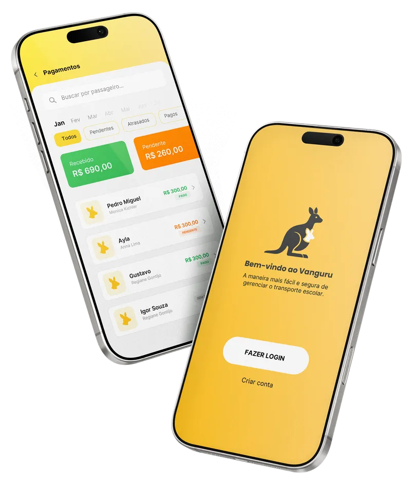 Vanguru App Mockup